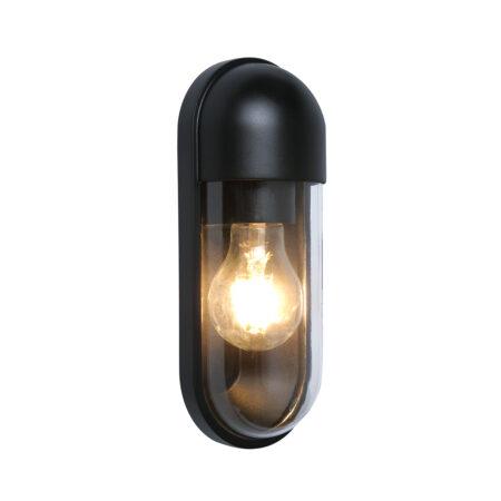 Sieninis lauko šviestuvas CAP, E27, juodas, IP54, 4298000