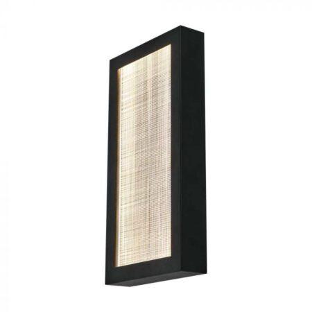 20W LED sieninis šviestuvas, juodas, 3000K, IP65