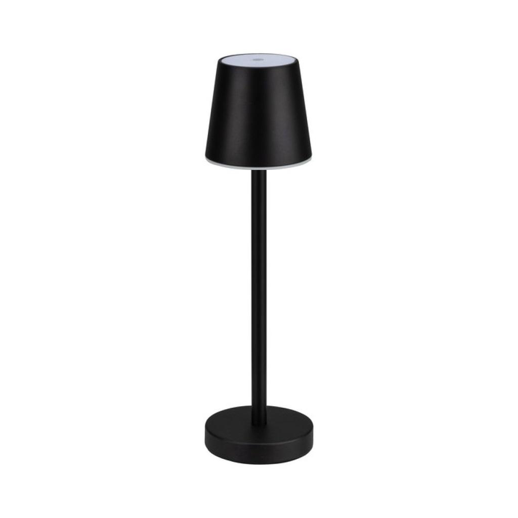 3W LED įkraunamas stalo šviestuvas, juodas, 4000K, dimeriuojamas