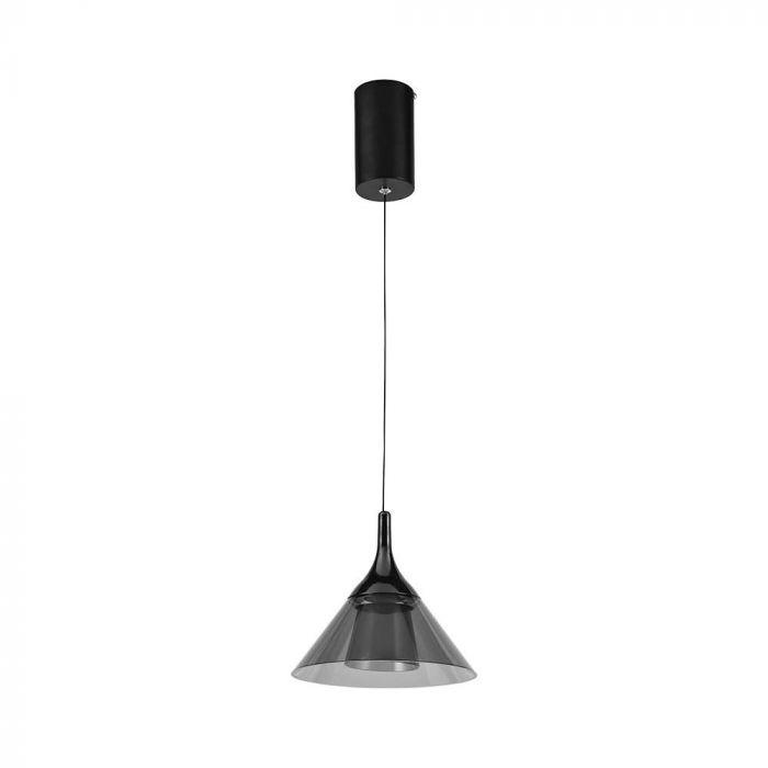 9W LED pakabinamas šviestuvas, juodas, 4000K