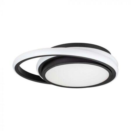 24W LED paviršinis šviestuvas, juodas, 4000K
