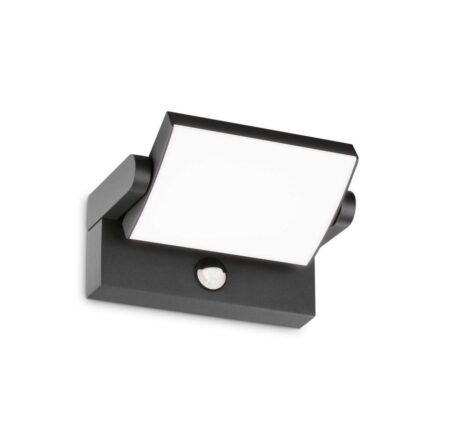 21W LED sieninis šviestuvas SWIPE, antracito sp., 3000K, IP54, su judesio davikliu, 287713