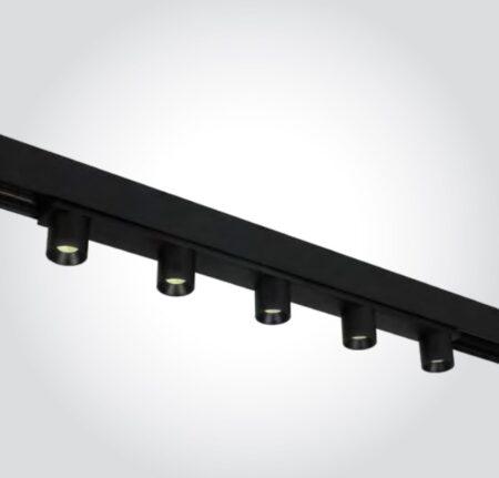 5x2W LED šviestuvas į magnetines sistemas ONELIGHT MINI/MIDI, juodas, 3000K, 42128C/B/W