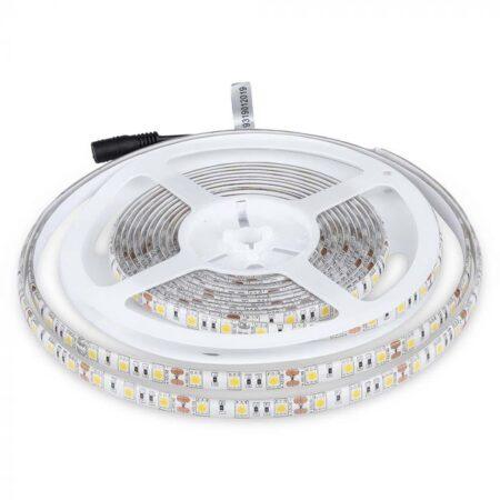 11W/m LED juosta, 12V, 60LED/m, 3000K, IP65, 5m ritė