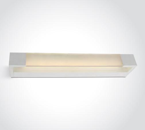 14W LED sieninis vonios šviestuvas, baltas, 3000K, IP44, 38114R/W/W