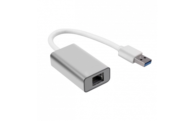 Adapteris LAN / USB-A, sidabro sp.