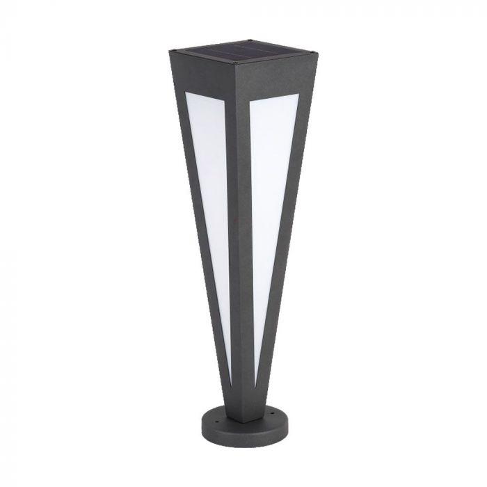 2W LED įkraunamas lauko šviestuvas su saulės baterija, juodas, 3000K, IP65 - Image 3