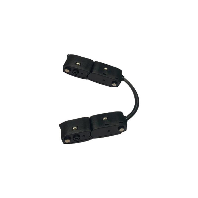 Magnetinio bėgelio VIOKEF MAGNETIC CURVY lankstus sujungimas, juodas, 02/0407