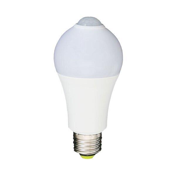 7W LED lemputė su judesio davikliu, A60, E27, 6000K