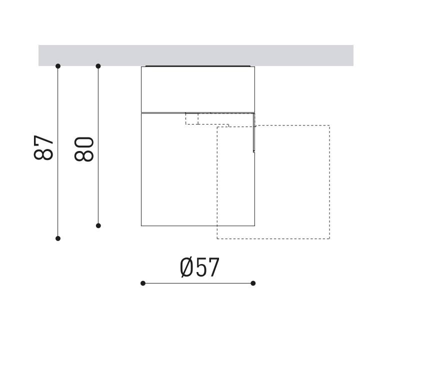 6W LED paviršinis šviestuvas FLIP SURFACE FLOOD, baltas, 3000K
