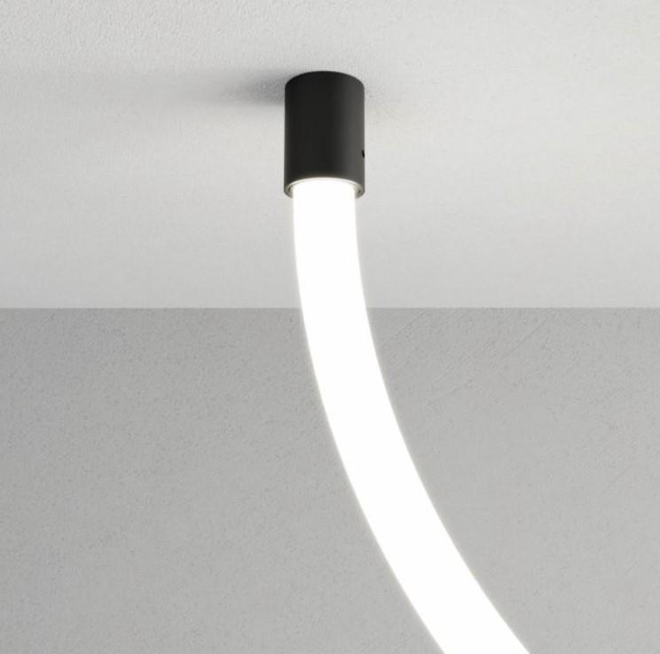 Šviečiančio kabelio XLOOP 25MM užbaigimas - laikiklis, juodas - Image 2