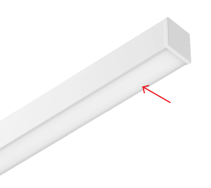 Linijinio šviestuvo X-LINE dangtelis, 1122mm