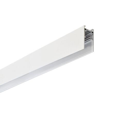 Magnetinis bėgelis VIOKEF MAGNETIC, baltas, 48V, 2m, su dangteliu ir užbaigimais, 02/0301-2
