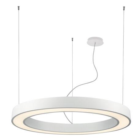 88W LED pakabinamas šviestuvas RING, baltas, 3000K, 3915-0012-3-W-N