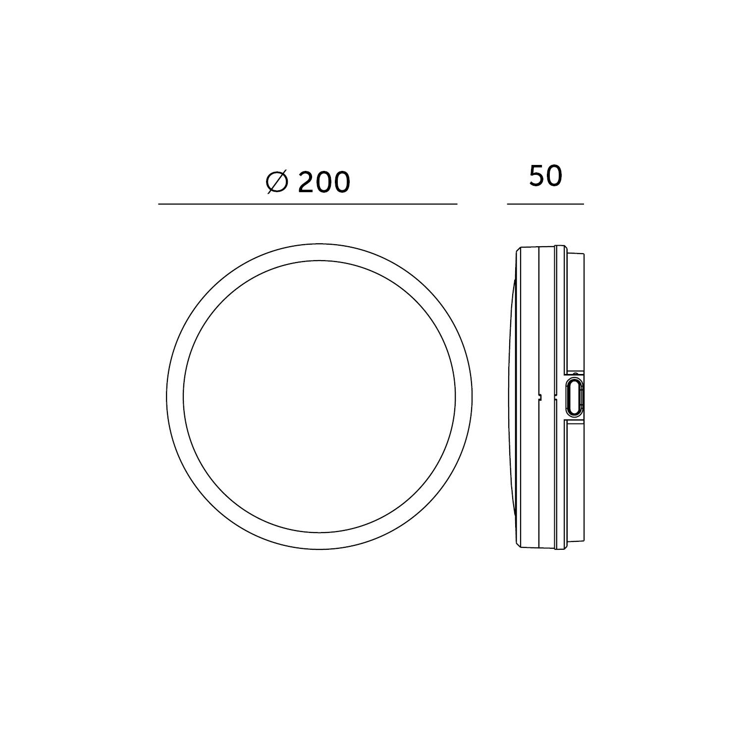 12W LED paviršinis šviestuvas NAIROS PREMIUM G2, baltas, 3000K/4000K/6500K, su judesio davikliu