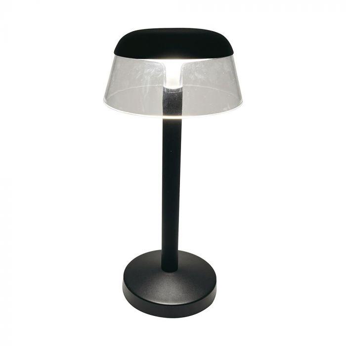 3W LED įkraunamas stalo šviestuvas, juodas, 3000-6000K, dimeriuojamas - Image 3