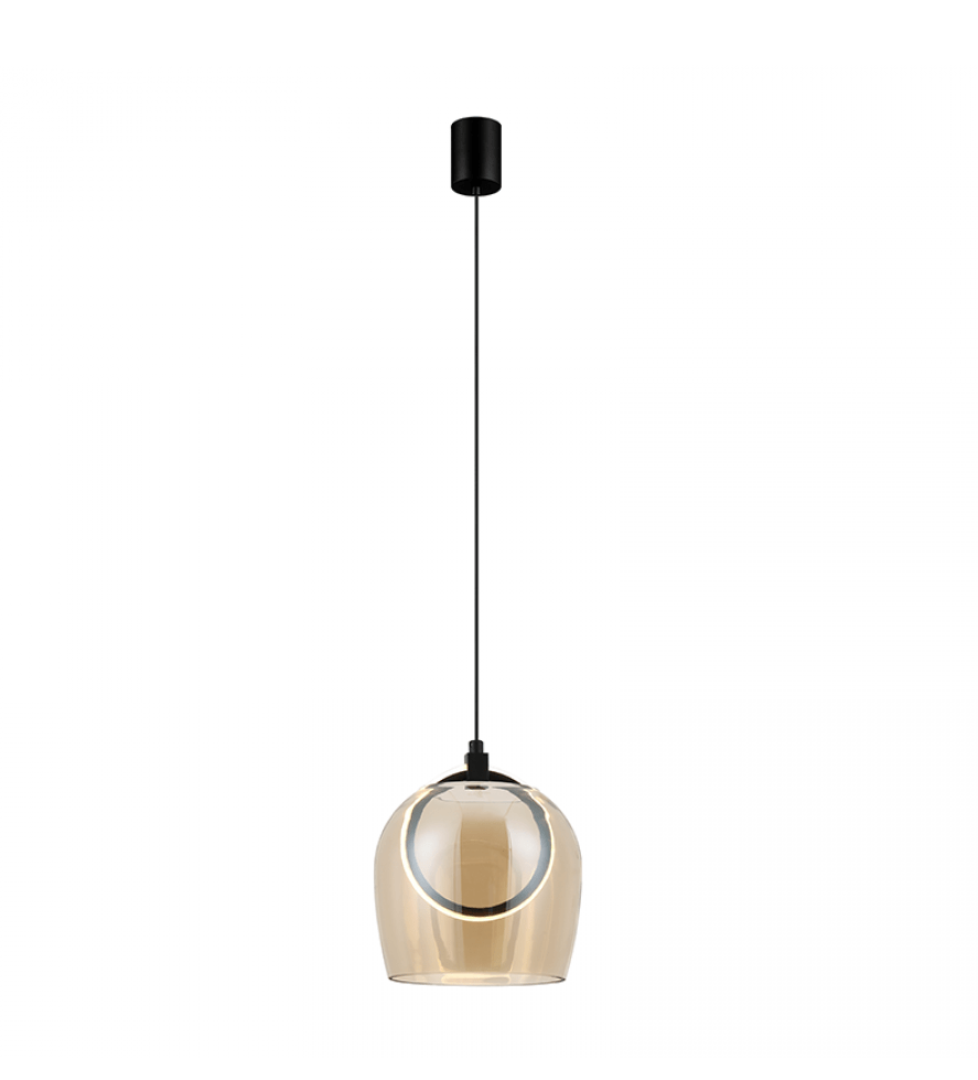 6W LED pakabinamas šviestuvas, juodos/šampano sp., 3000K, 23079 - Image 2