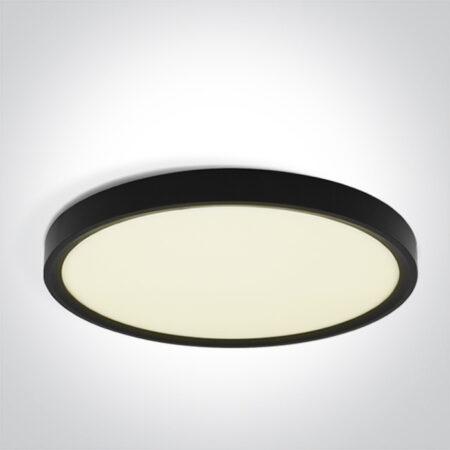 50W LED vidaus plafonas, apvalus, juodas, 2800/3200/4000K, 62006D/B/V