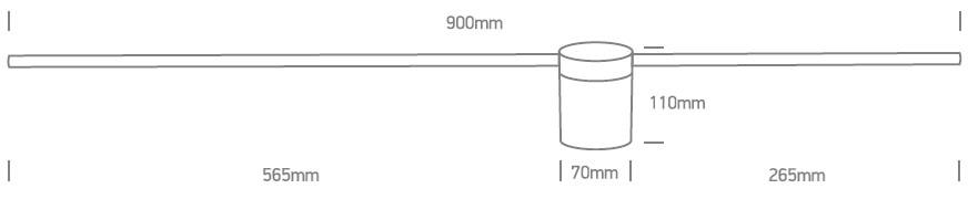 15W LED reguliuojamas sieninis šviestuvas, juodas, 3000K, 65148B/B/W