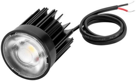 8,7-10,8W LED modulis/įleidžiamas šviestuvas SLA DC SNC3, juodas, 3000K, 12°, 50mm