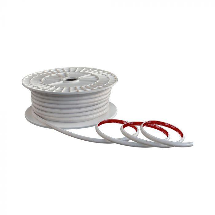 12,5W/m LED juosta, 220V, 6500K, IP65, 50m ritė