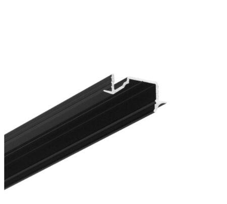 LED juostos profilis DIAGONAL10 C, juodas, 2m