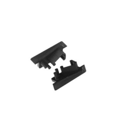LED juostos profilio DIAGONAL10 užbaigimai, juodi, 2vnt.