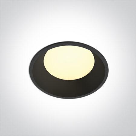 9W LED įleidžiamas šviestuvas, juodas, 3000/4000/5000K, IP65, 10109FD/B/V