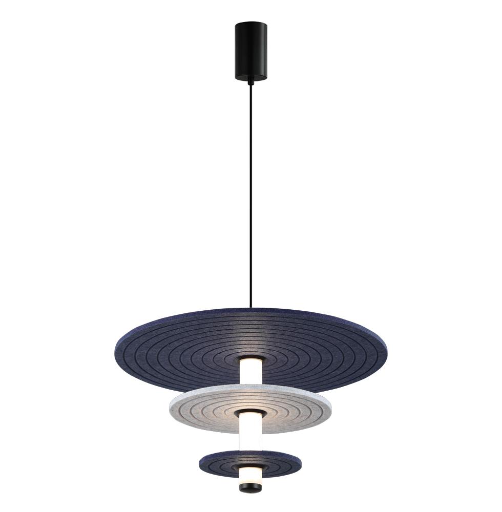 12W LED pakabinamas šviestuvas AZUL, mėlynos/pilkos/juodos sp., 3000K, 4322200