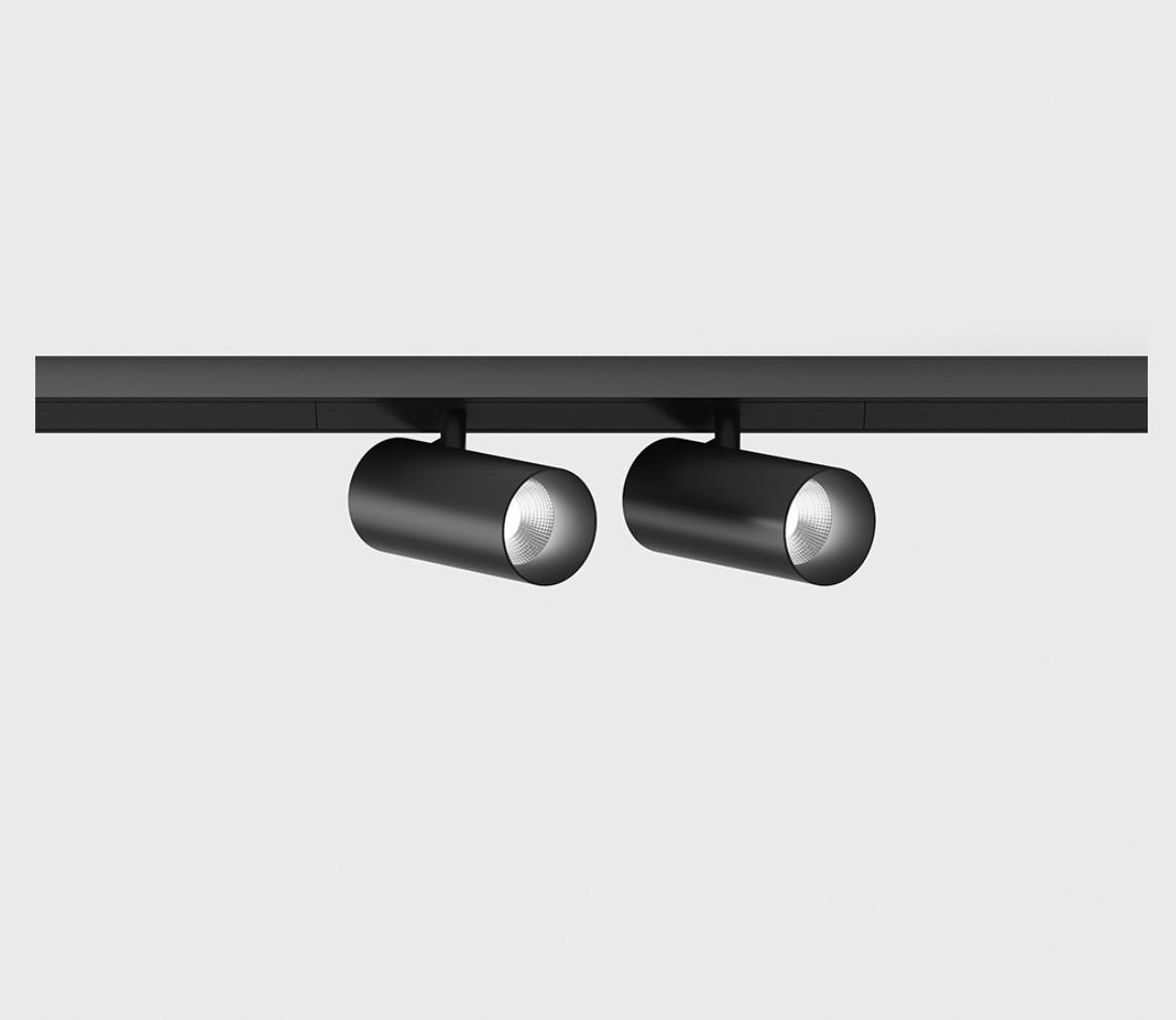 2x5W LED šviestuvas TUB S A X2 į magnetinę sistemą MINI_LINE 42, juodas, 3000K, dimeriuojamas