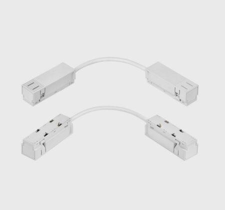 Magnetinės sistemos IN_LINE bėgelio lankstus elektrinis sujungimas, baltas