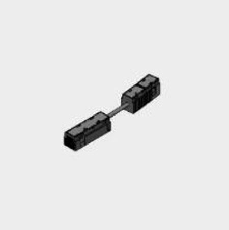 Magnetinės sistemos IN_LINE bėgelio lankstus elektrinis sujungimas, juodas