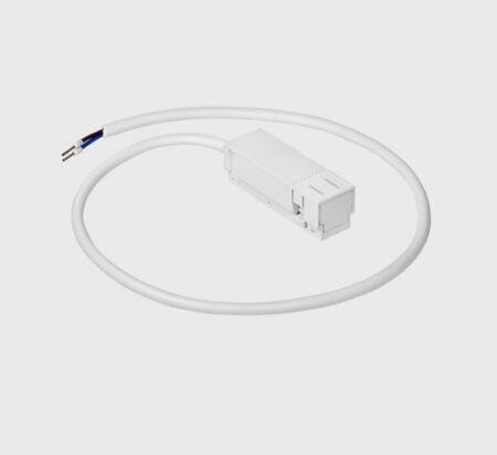 Magnetinės sistemos IN_LINE bėgelio užbaigimas su užmaitinimu, baltas, su 150cm laidu