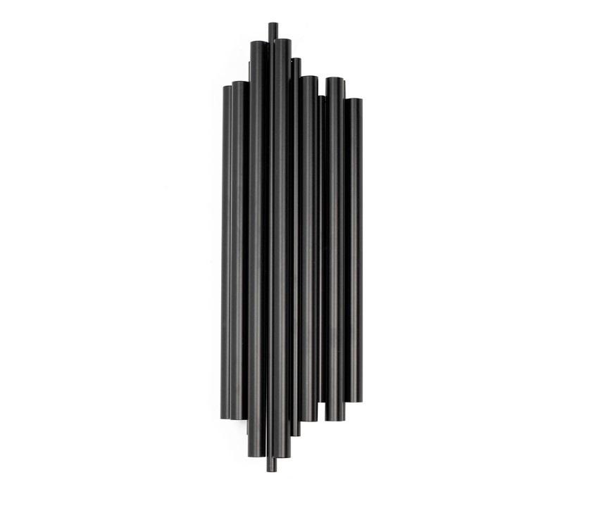 Sieninis šviestuvas HARMONIC, 2xE14, juodas, šviečia į viršų ir į apačią
