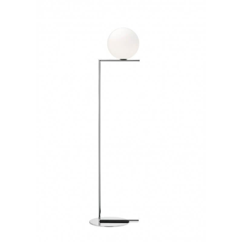 Toršeras IC LIGHTS F2, E27, chromo sp. korpusu/baltas gaubtas, dimeriuojamas, 185cm