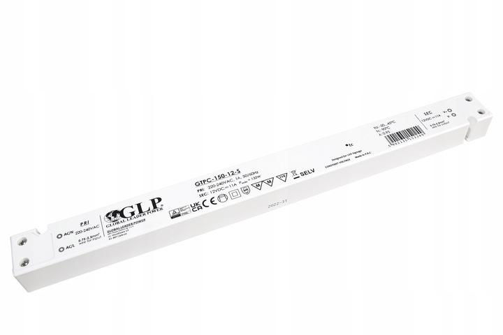 132W LED maitinimo šaltinis GTPC SLIM, 12V, IP20