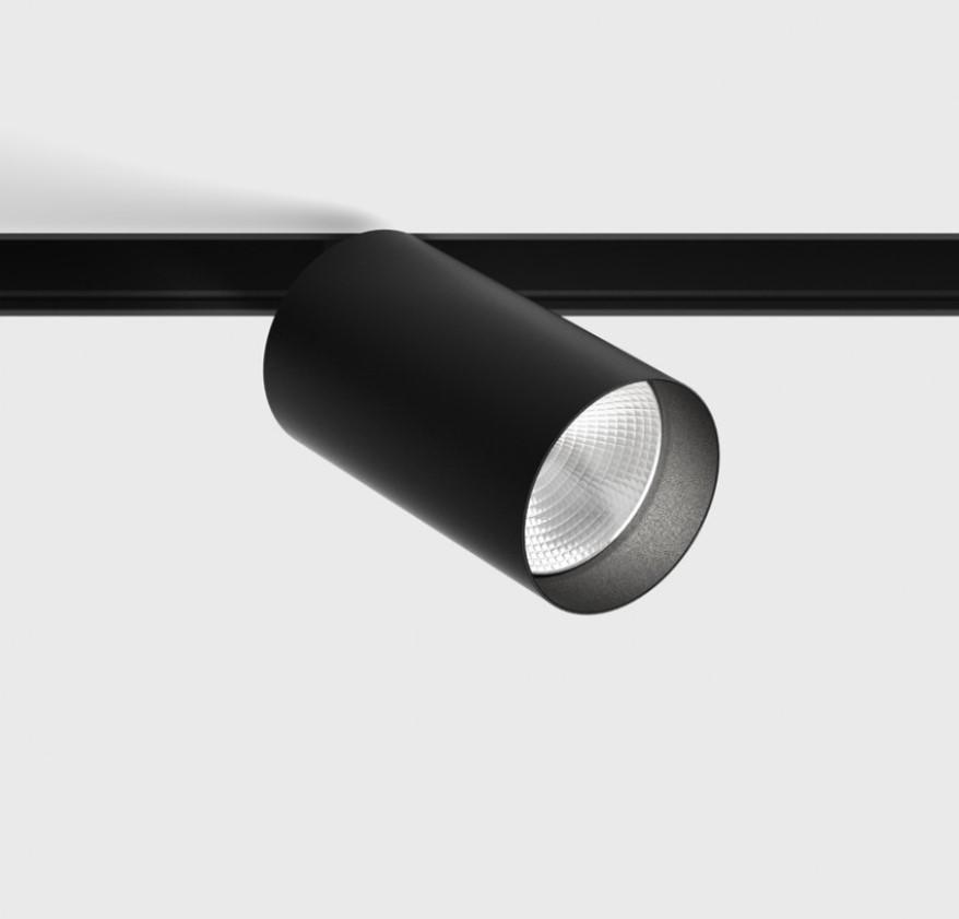 10W LED šviestuvas TUB M NB į magnetinę sistemą IN_LINE, juodas, 3000K, 6°, DALI