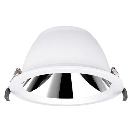 20/25/30W LED įleidžiamas šviestuvas COMFORT, baltas, 3000/4000K, 55°, IP44, DALI, UGR19
