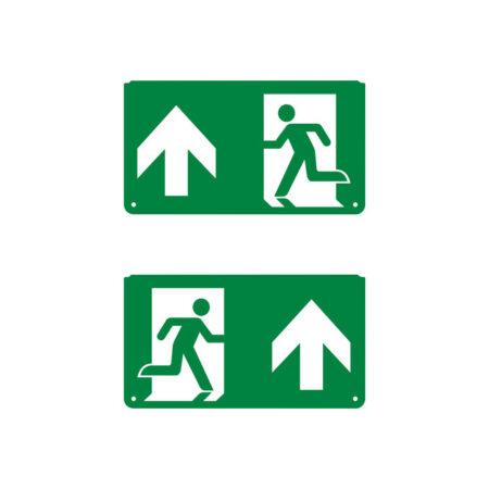 Evakuacinio šviestuvo EM EXIT piktograma - išėjimas tiesiai / į viršų