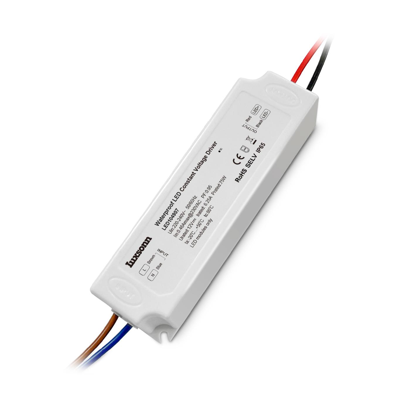 75W LED maitinimo šaltinis LUXSONN, 12V, IP65