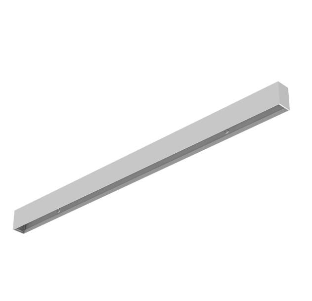 Paviršinis linijinės sistemos bėgelis OFFICE LINEAR, pilkas, DALI