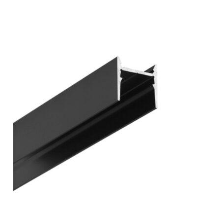 LED juostos paviršinis profilis COZY12 C/U1, juodas, 4m