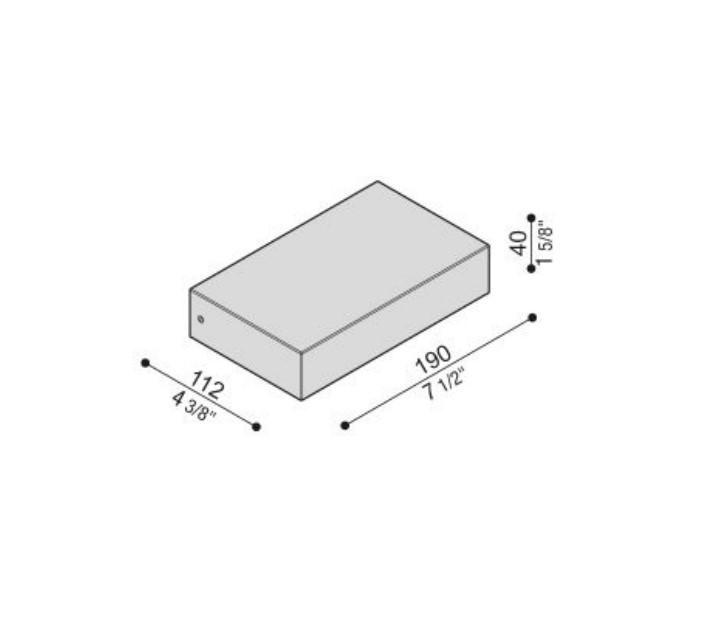 11W LED sieninis šviestuvas TREND FLAT 200, antracito sp., 3000K, IP55