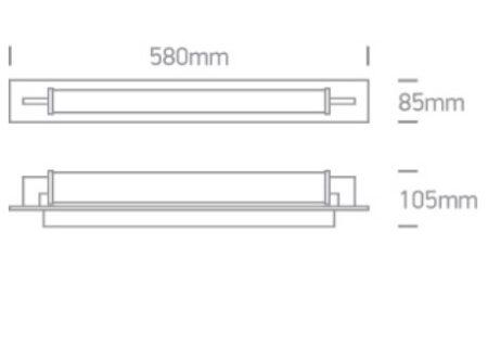 18W LED veidrodžio šviestuvas, baltas, 3000/4000/5000K, IP44, 38118K/W/V