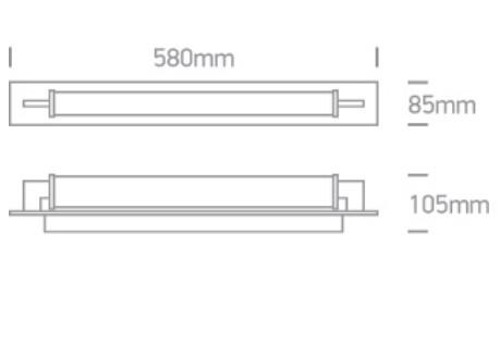 18W LED veidrodžio šviestuvas, baltas, 3000/4000/5000K, IP44, 38118K/W/V