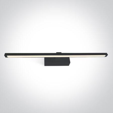 14W LED sieninis vonios šviestuvas, juodas, 3000/3500/4000K, IP44, 38114T/B/V