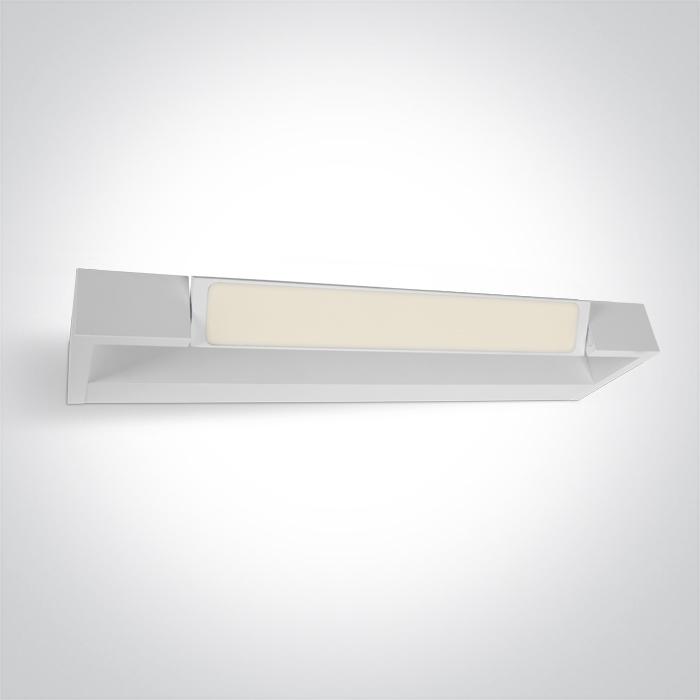 12W LED sieninis vonios šviestuvas, baltas, 3000/3500/4000K, IP44, 38112C/W/V