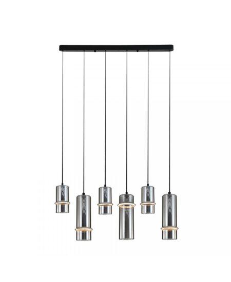 26W LED pakabinamas šviestuvas, juodos/dūmų sp., 3000K, dimeriuojamas, 2537
