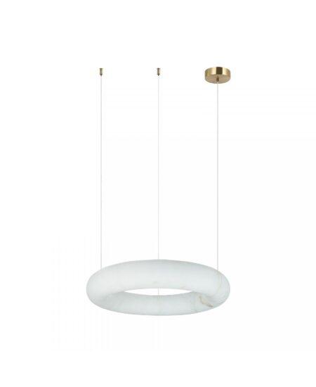 25W LED pakabinamas šviestuvas, žalvario/baltos sp., 3000K, dimeriuojamas, 34cm, 2542