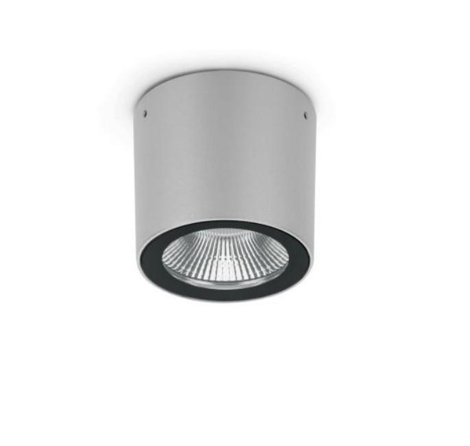 9W LED paviršinis šviestuvas NOA 50 TOP, pilkas, 3000K, 40°, IP66, dimeriuojamas, su filtru nuo akinimo